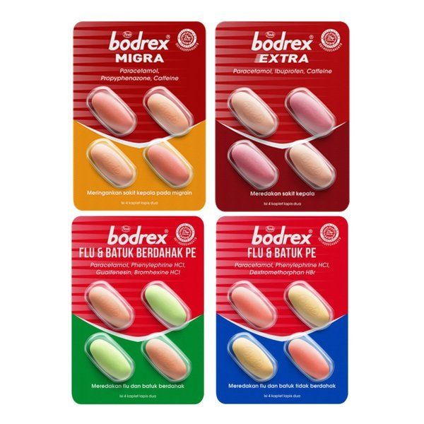 4 macam tipe obat bodrex