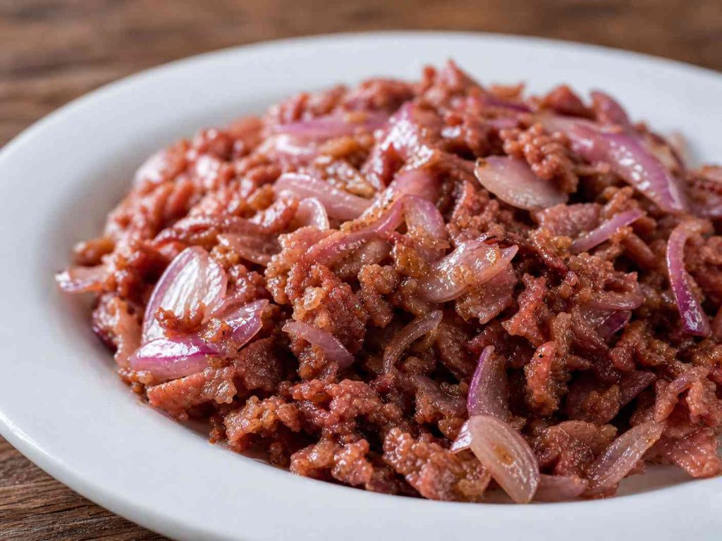 gambar tumis kornet dengan bawang merah