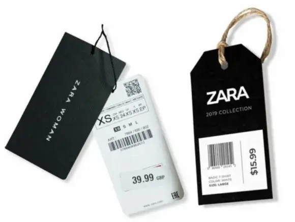 label baju zara