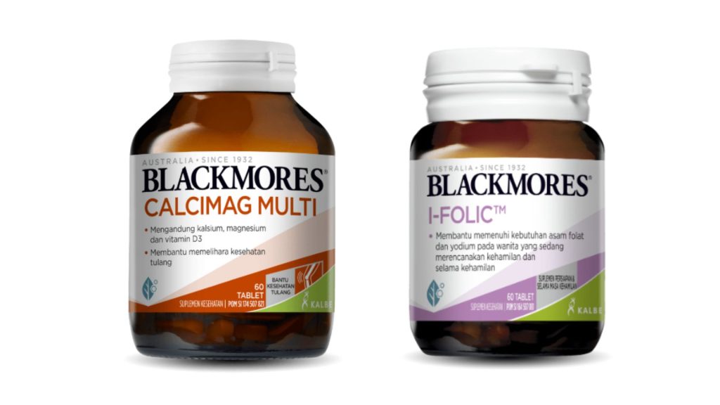 Blackmores I-Folic dan Blackmores Calcimag Multi, variasi nutrisi tambahan untuk ibu hamil (www.blackmores.co.id)