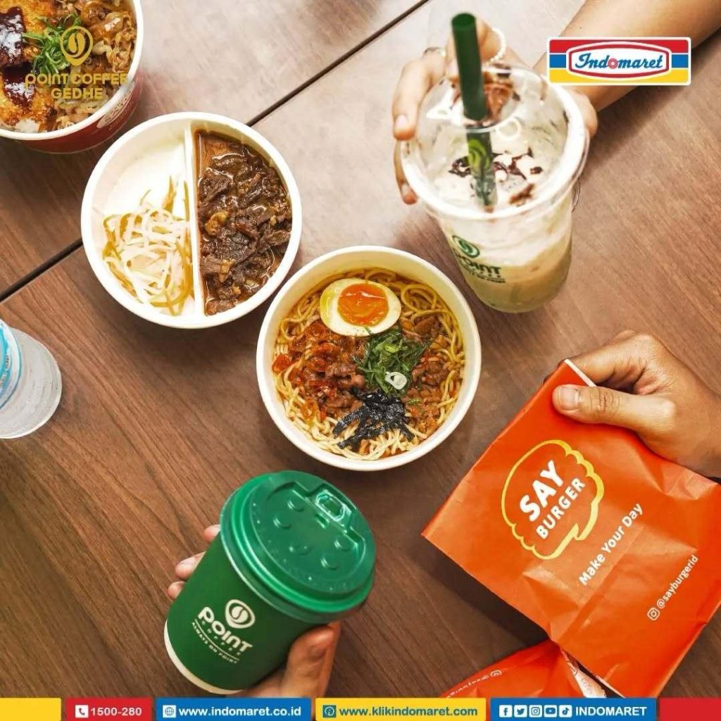 Menu makanan hemat di Indomaret Point