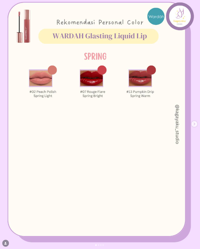 Personal Color Wardah Glasting Liquid Lip