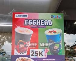 Varian menu minuman Lawson Matcha Latte dan Es Kopi Gula Aren asli