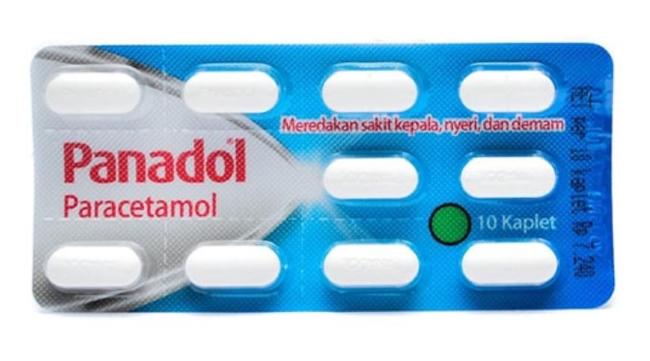 panadol obat sakit kepala yang warna biru